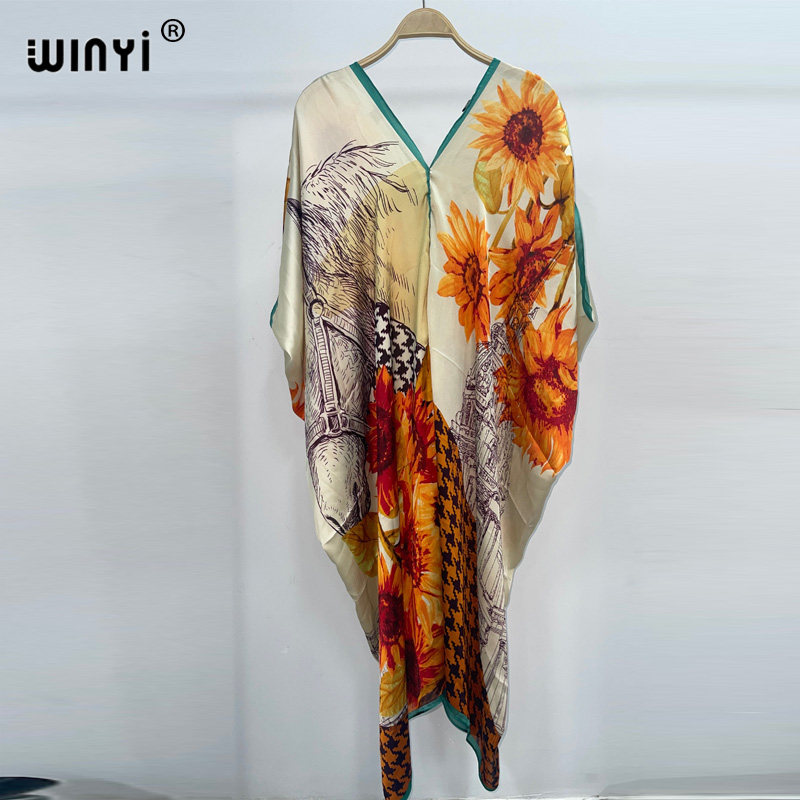 Cover Up Kaftan - Winyi 2023 Nieuwe Bohemian Fashion Print
