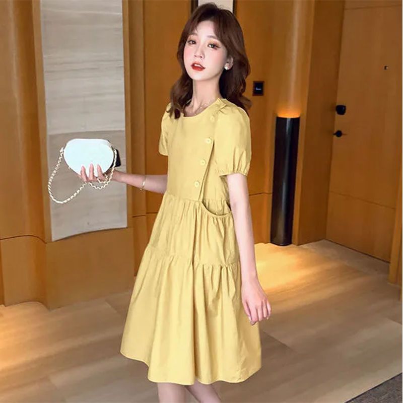 Linen Dress Wrap - 2021 Losse Elegante Koreaanse Casual Tunieken