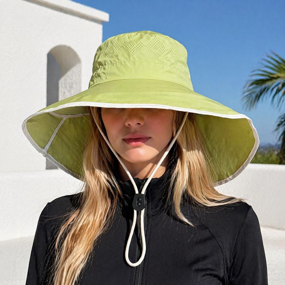Ademende vissershoed van mesh, - Hat Floppy Wide recensie en prijs