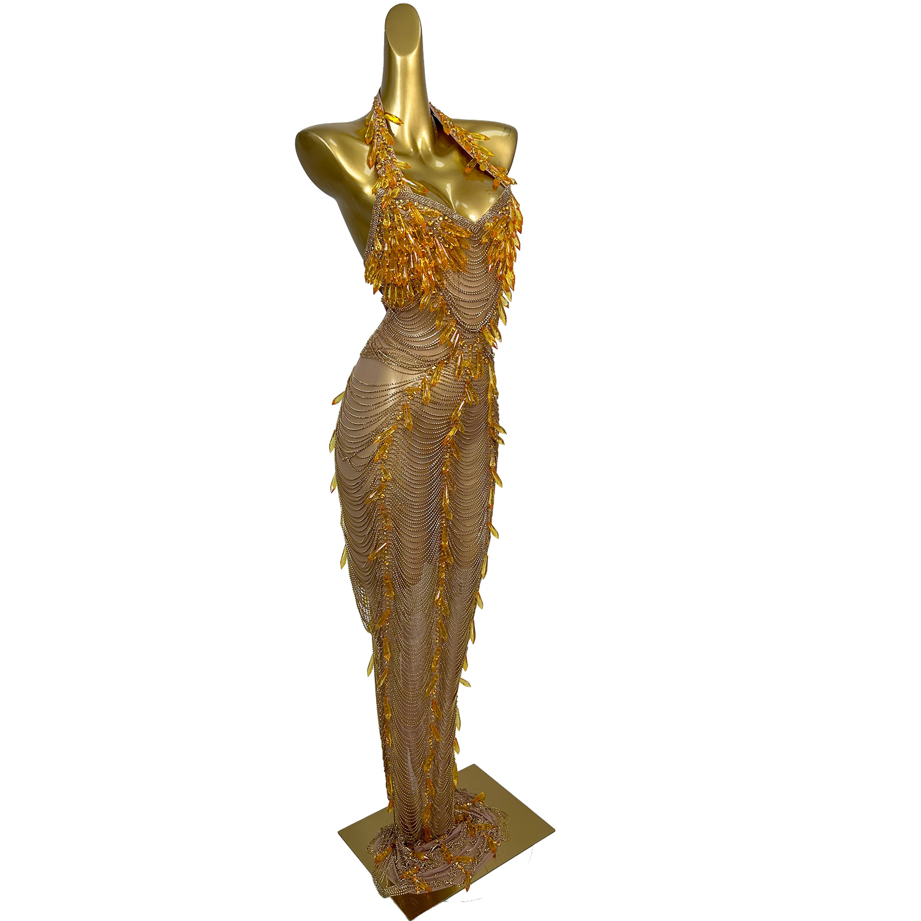 Ailisi Dames Luxe Gouden Krist - Maxi Dress Halter recensie en prijs