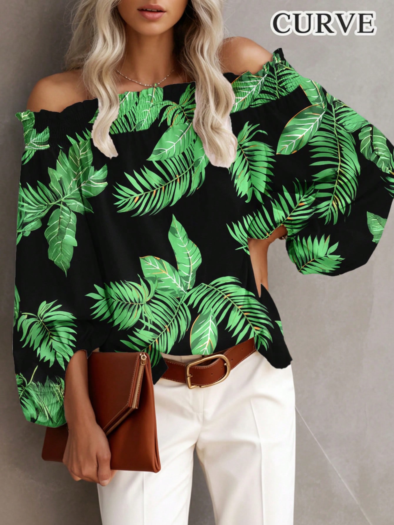 Plus Size Nieuwe dames casual  - Blouse Off Shoulder recensie en prijs