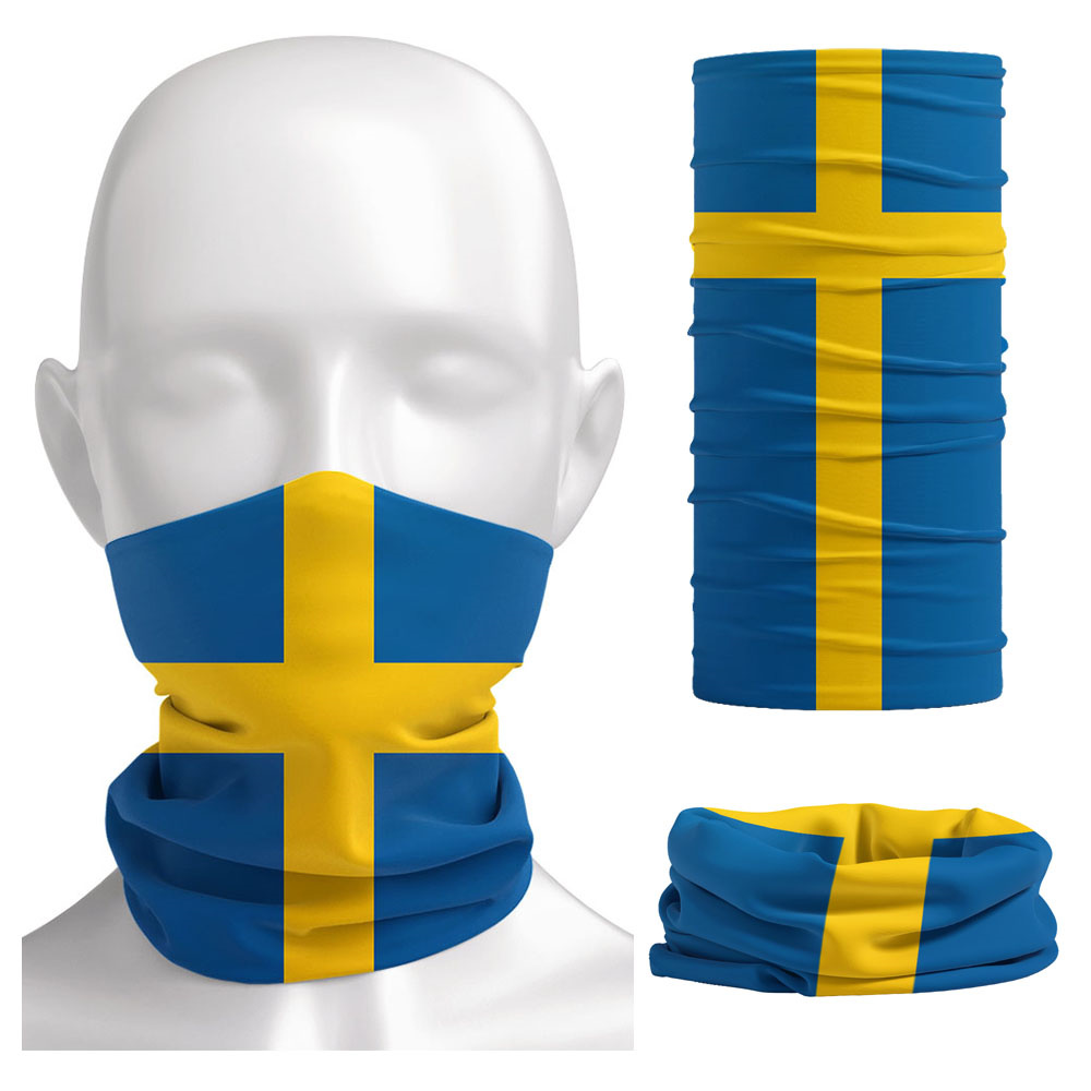 Zweedse vlag bedrukte bandana  - Headband Summer Knit recensie en prijs