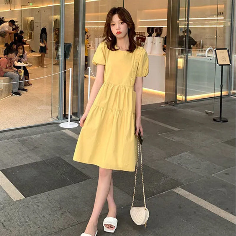 2021 Losse Elegante Koreaanse  - Linen Dress Wrap recensie en prijs
