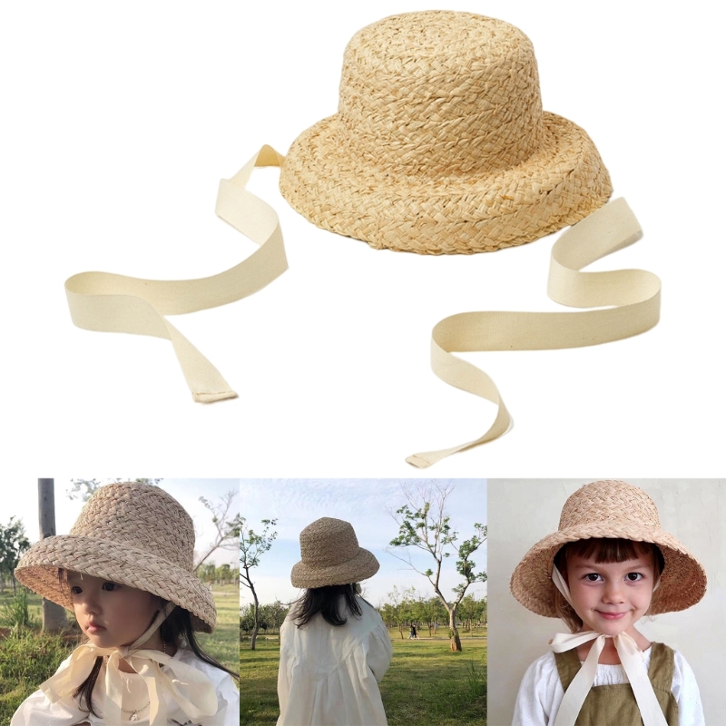 Handgeweven Kids Stro Cap Meis - Hat Floppy Wide recensie en prijs