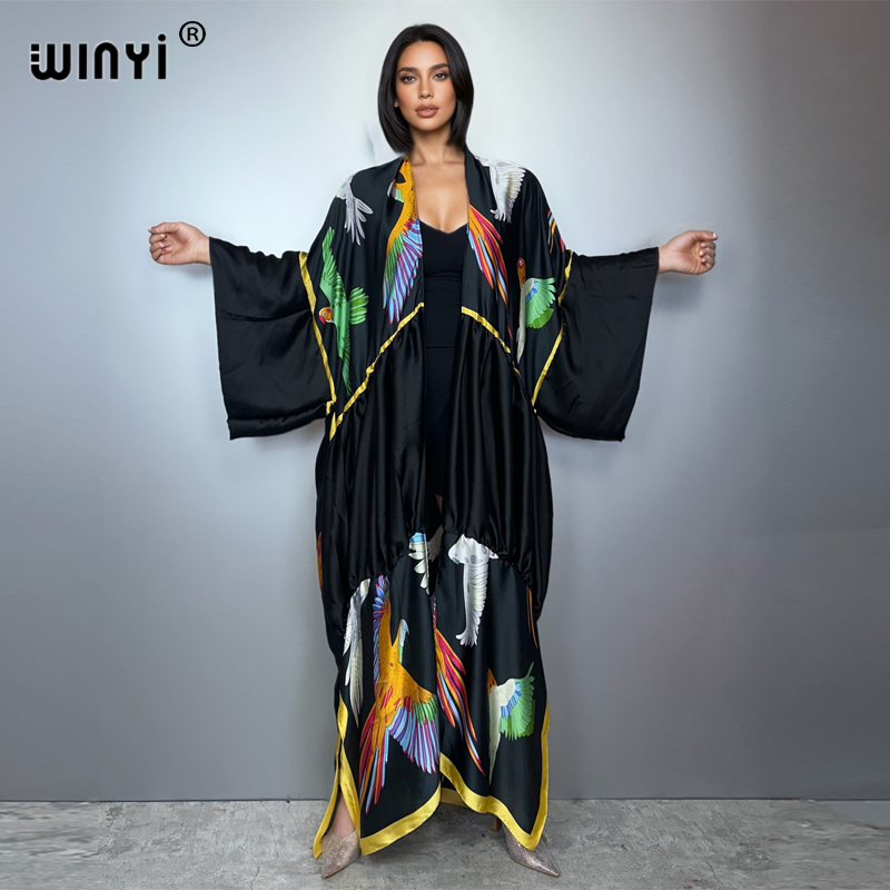 WINYI print boho kimono maxi s - Cover Up Kaftan recensie en prijs