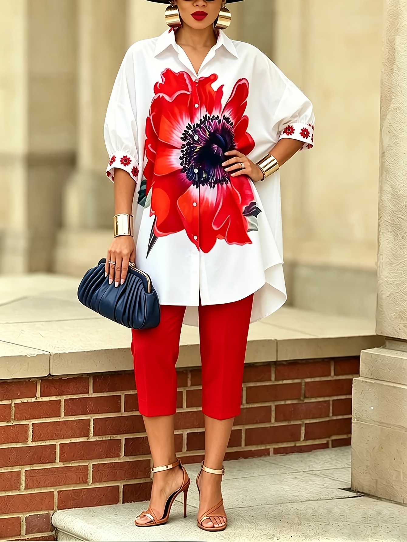 Vintage dames bloemenprint 2-d - Romper Floral Print recensie en prijs