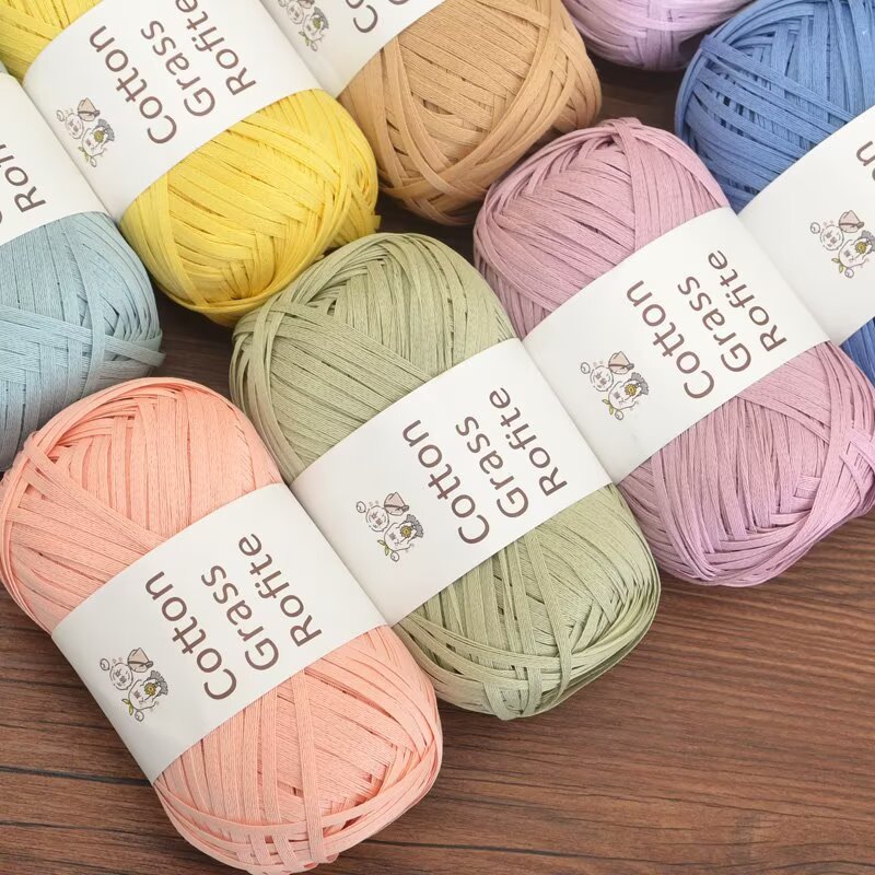 Nieuw veelkleurig raffia katoe - Crochet Bag Raffia recensie en prijs