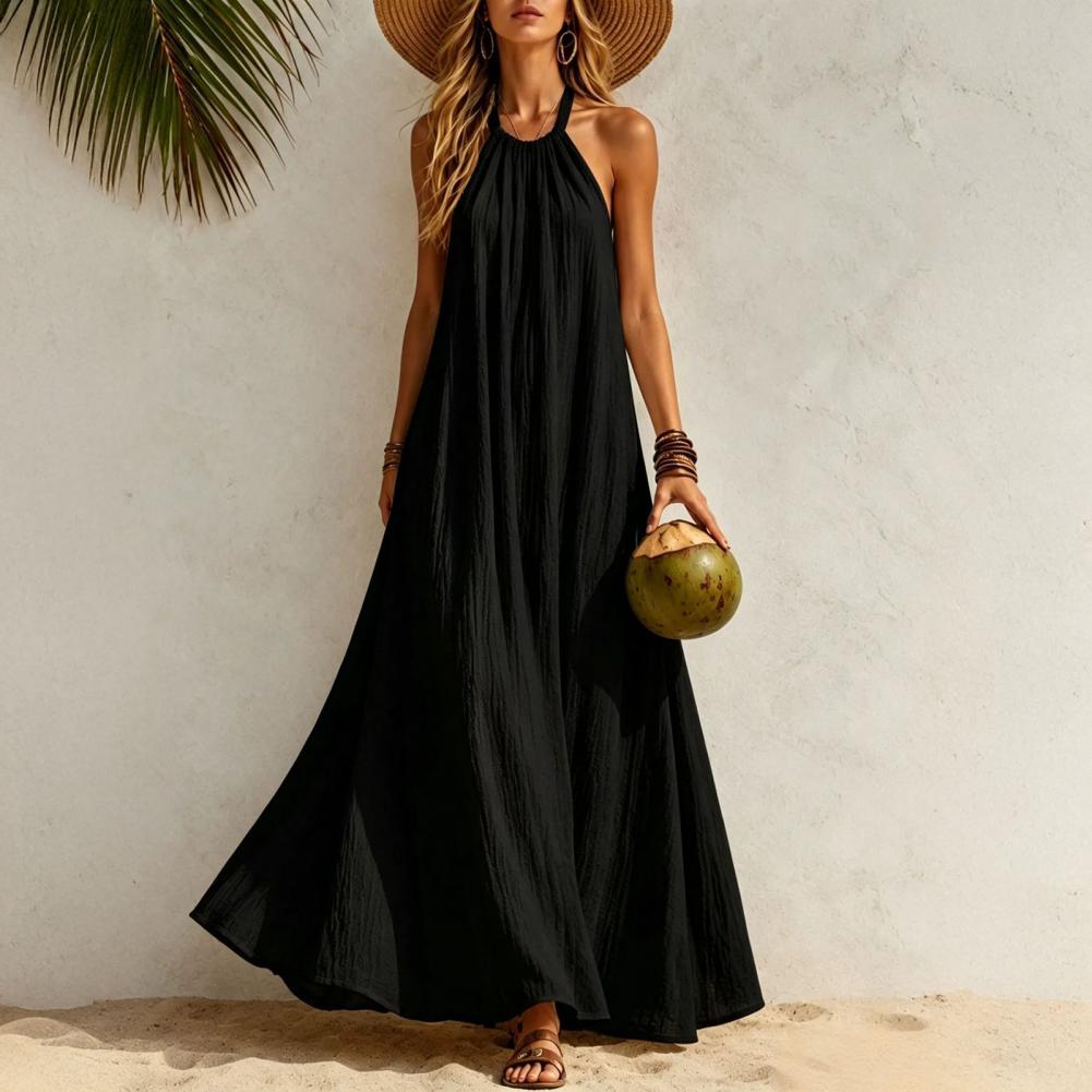 Zachte, huidvriendelijke stoff - Maxi Dress Halter recensie en prijs