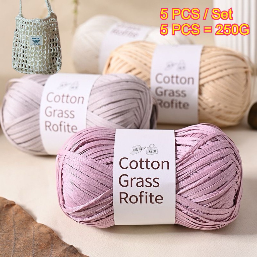 5 stuks 250g Raffia Papier Tou - Crochet Bag Raffia recensie en prijs