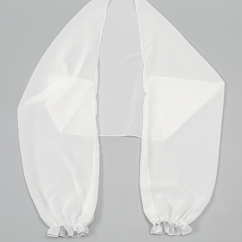 Effen Kleur Chiffon Sjaal Zome - Blouse Off Shoulder recensie en prijs